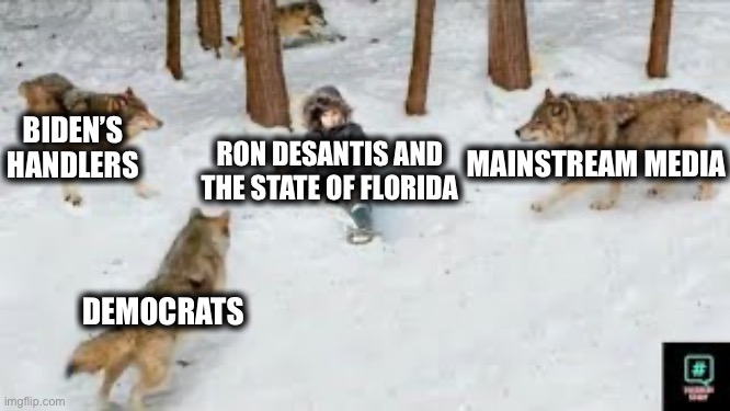 Democrats waiting to exploit Hurricane Ian. | BIDEN’S HANDLERS; RON DESANTIS AND THE STATE OF FLORIDA; MAINSTREAM MEDIA; DEMOCRATS | image tagged in florida,hurricane,joe biden,democrats,mainstream media,memes | made w/ Imgflip meme maker