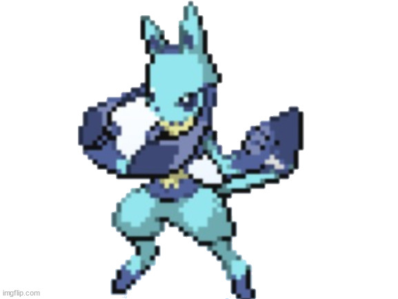 Pixilart - Shiny Mega Lucario Sprite by Anonymous