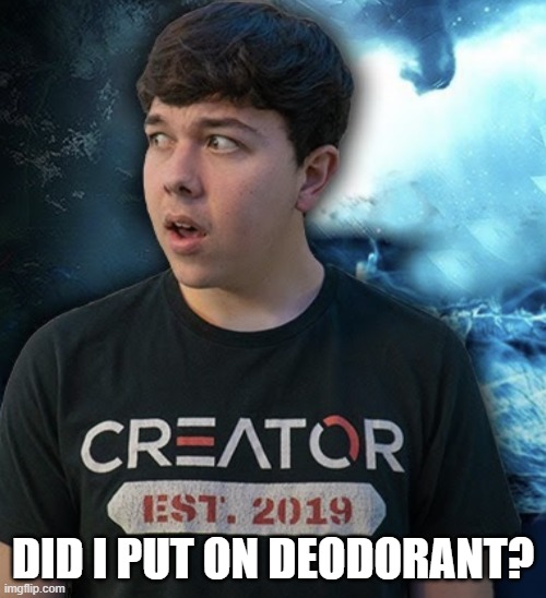 Embarrassed Fred | DID I PUT ON DEODORANT? | image tagged in embarrassed fred | made w/ Imgflip meme maker