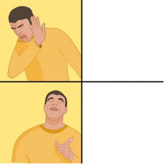 Drake cartoon Blank Meme Template