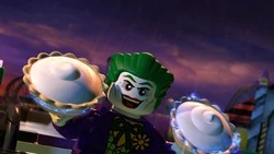 High Quality LEGO Joker holding pies Blank Meme Template