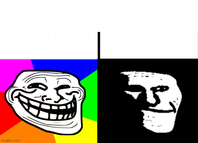 Happy troll to sad troll Blank Template - Imgflip