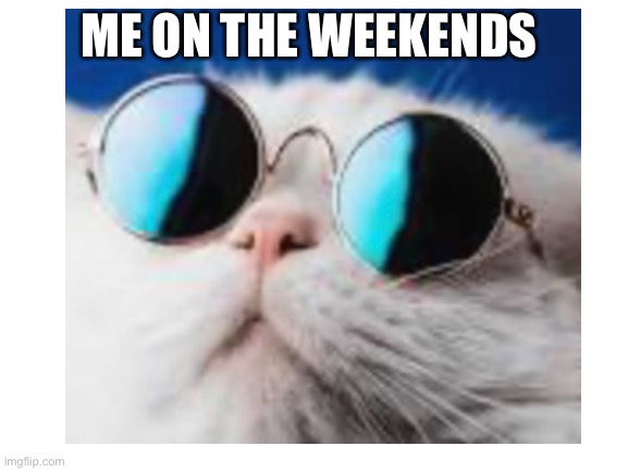 Chill | ME ON THE WEEKENDS | image tagged in just chillin' | made w/ Imgflip meme maker