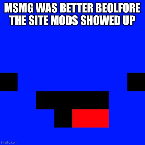 We need a new msmg away from the sitemods | MSMG WAS BETTER BEOLFORE THE SITE MODS SHOWED UP | made w/ Imgflip meme maker
