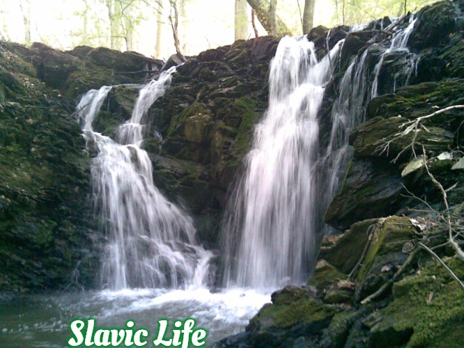 Waterfall | Slavic Life | image tagged in waterfall,slavic life | made w/ Imgflip meme maker