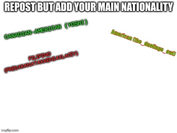 FILIPINO (FREDXKANATAXXENIAXLACEY) | made w/ Imgflip meme maker