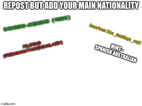 MINT-- 
SPANISH AUSTRALIAN | made w/ Imgflip meme maker