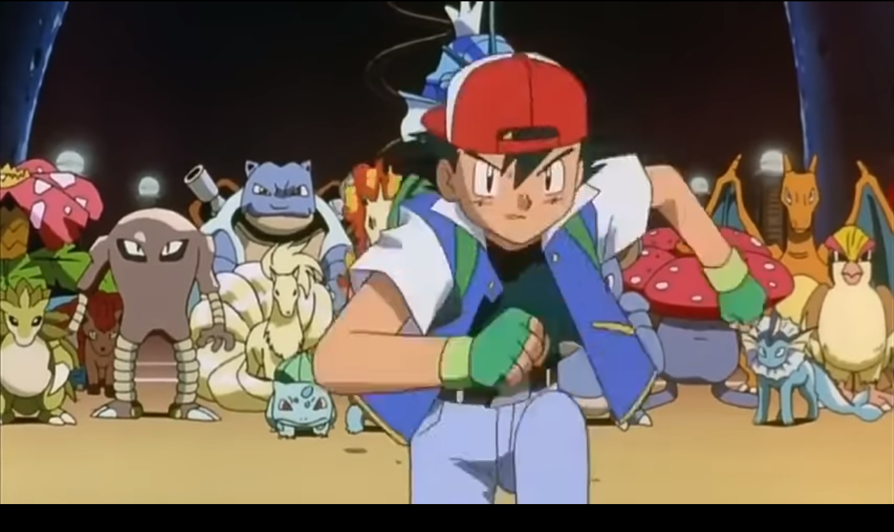 High Quality Ash and Pokemons Blank Meme Template