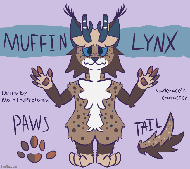 Muffin the lynx (My art/design Cinderace's character) | image tagged in furry,art,drawings,cats | made w/ Imgflip meme maker