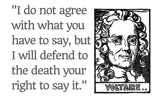 High Quality Voltaire quote Defend to the death Blank Meme Template