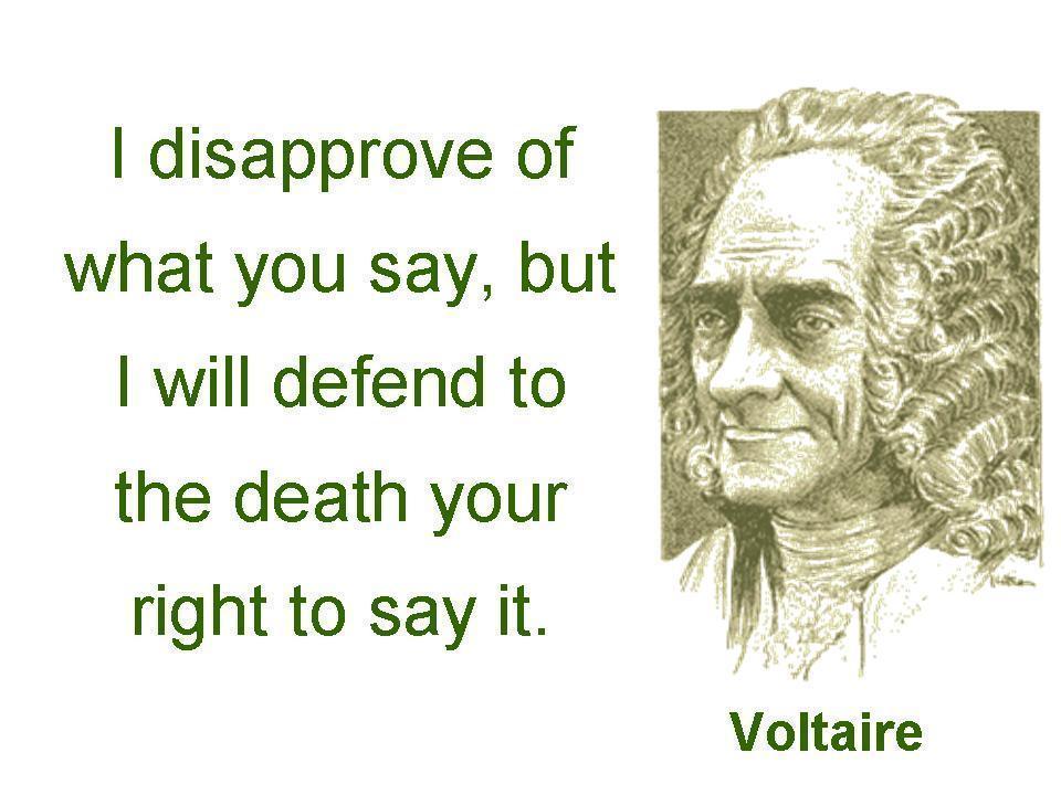 Voltaire quote Defend to the death Blank Meme Template