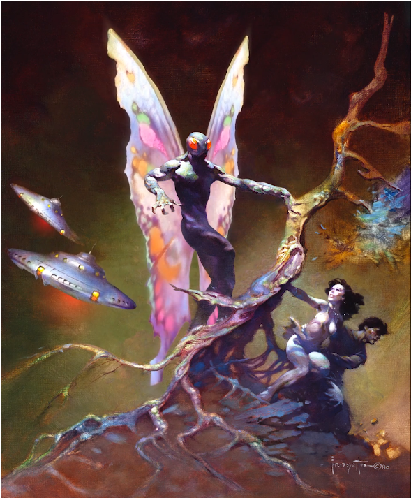 Mothman by Frazetts Blank Meme Template