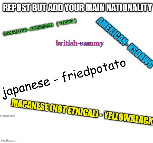 MACANESE (NOT ETHICAL) - YELLOWBLACK | made w/ Imgflip meme maker