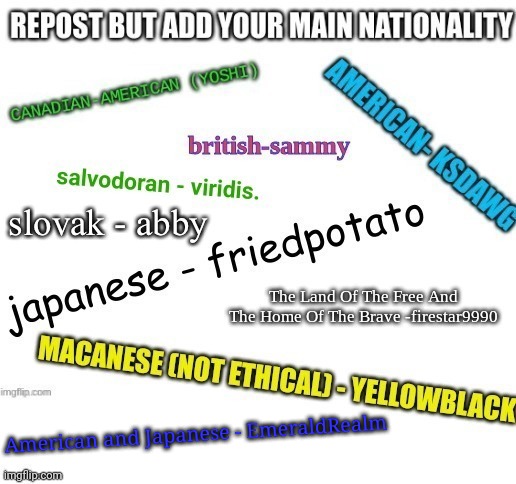 American and Japanese - EmeraldRealm | made w/ Imgflip meme maker