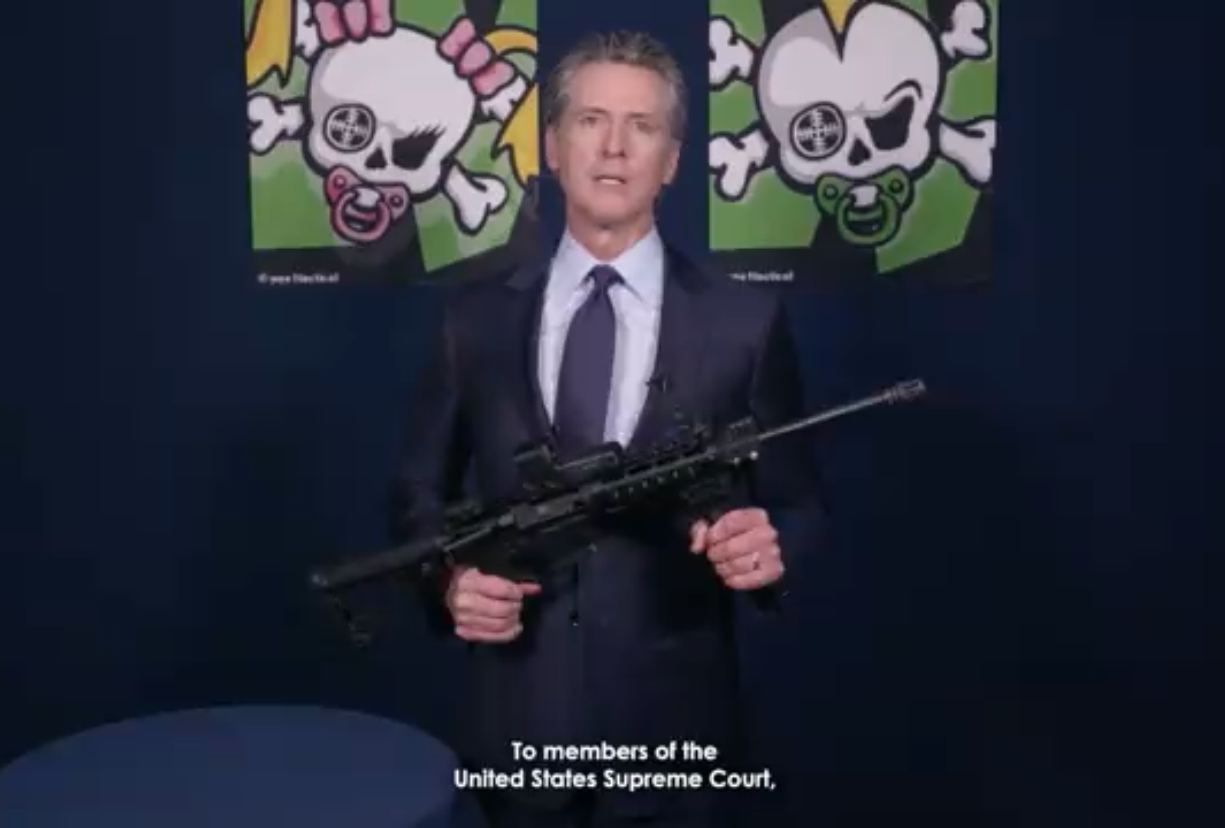 Newsom assault weapon Blank Meme Template