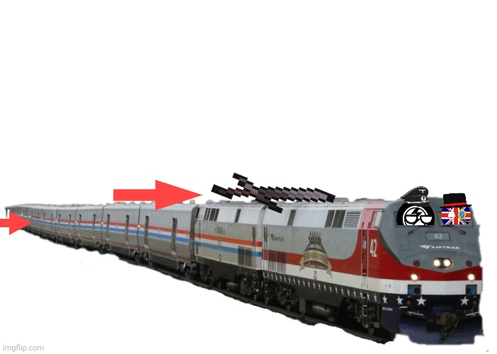 The amt train Blank Meme Template