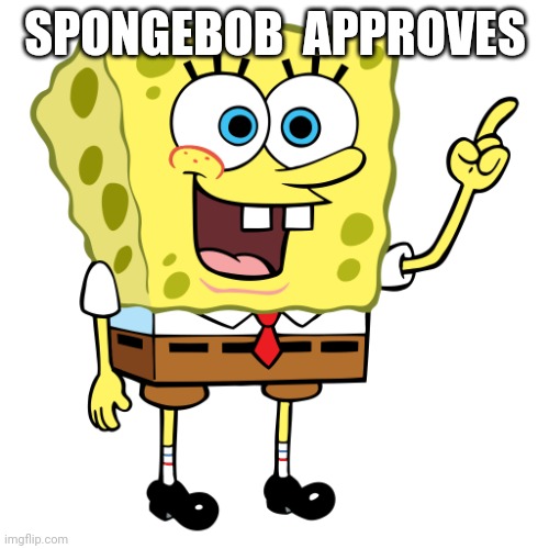 SPONGEBOB SPONGEBOB | SPONGEBOB  APPROVES | image tagged in spongebob spongebob | made w/ Imgflip meme maker