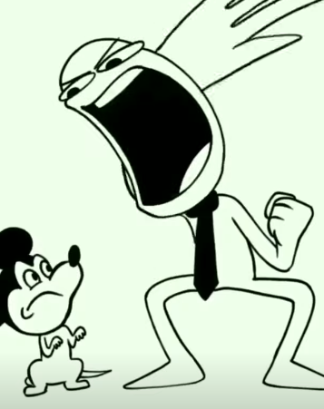 High Quality Man Slaps Mickey Mouse Blank Meme Template