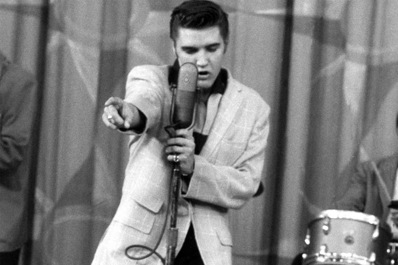 High Quality Elvis pointing Blank Meme Template