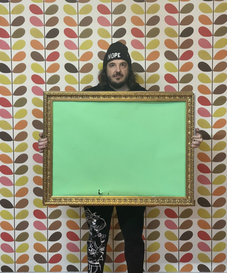 Mully holding picture frame Blank Meme Template