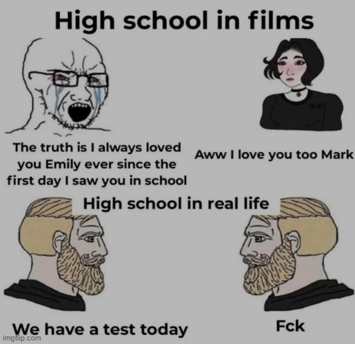 image tagged in middle school | made w/ Imgflip meme maker