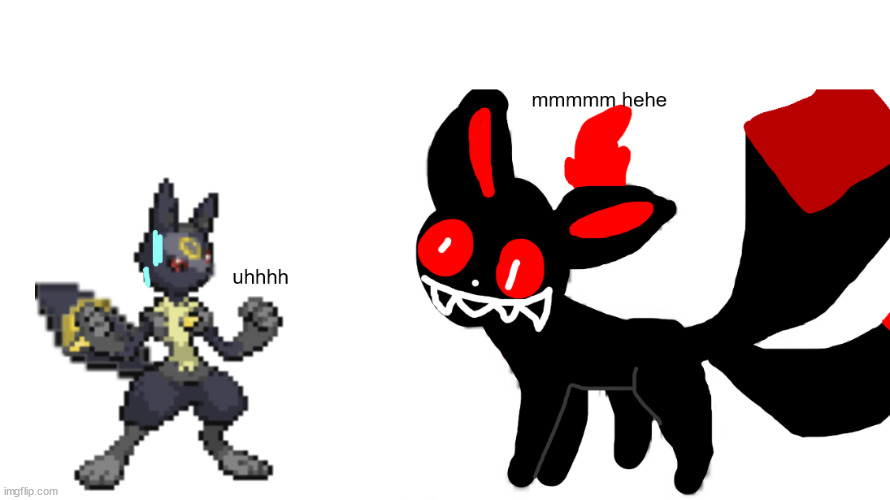 eeveelution stories part 33 | umbrecario sees black soul sylceon | | made w/ Imgflip meme maker