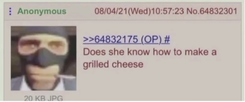 Does she know how to make a grilled cheese Blank Meme Template