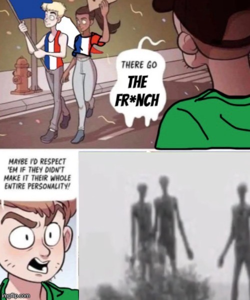 why did i make this | image tagged in there go the french | made w/ Imgflip meme maker