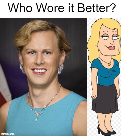 When you get tired of being a good looking dude, and decide to be an ugly chick | Who Wore it Better? | made w/ Imgflip meme maker