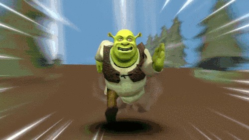 Shrek running Animated Gif Maker - Piñata Farms - The best meme generator  and meme maker for video & image memes