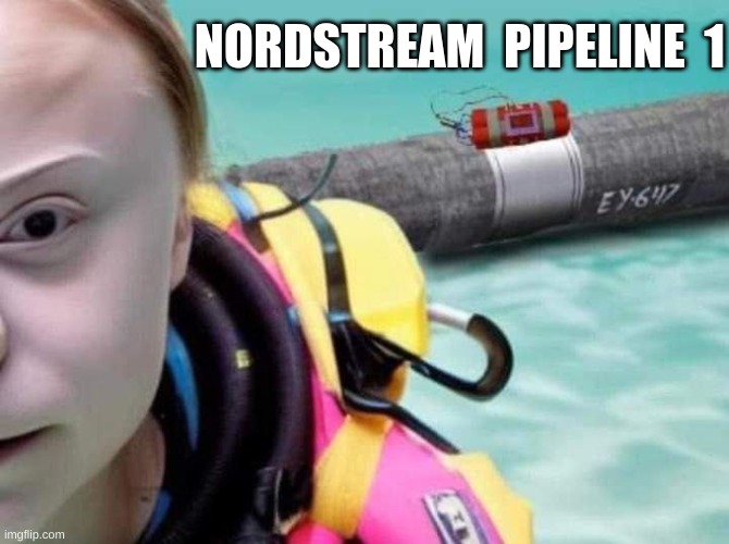 Climate terrorists | NORDSTREAM  PIPELINE  1 | image tagged in climate change | made w/ Imgflip meme maker
