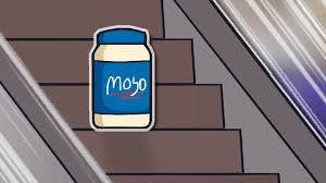 High Quality mayonaise on an escalator. Blank Meme Template