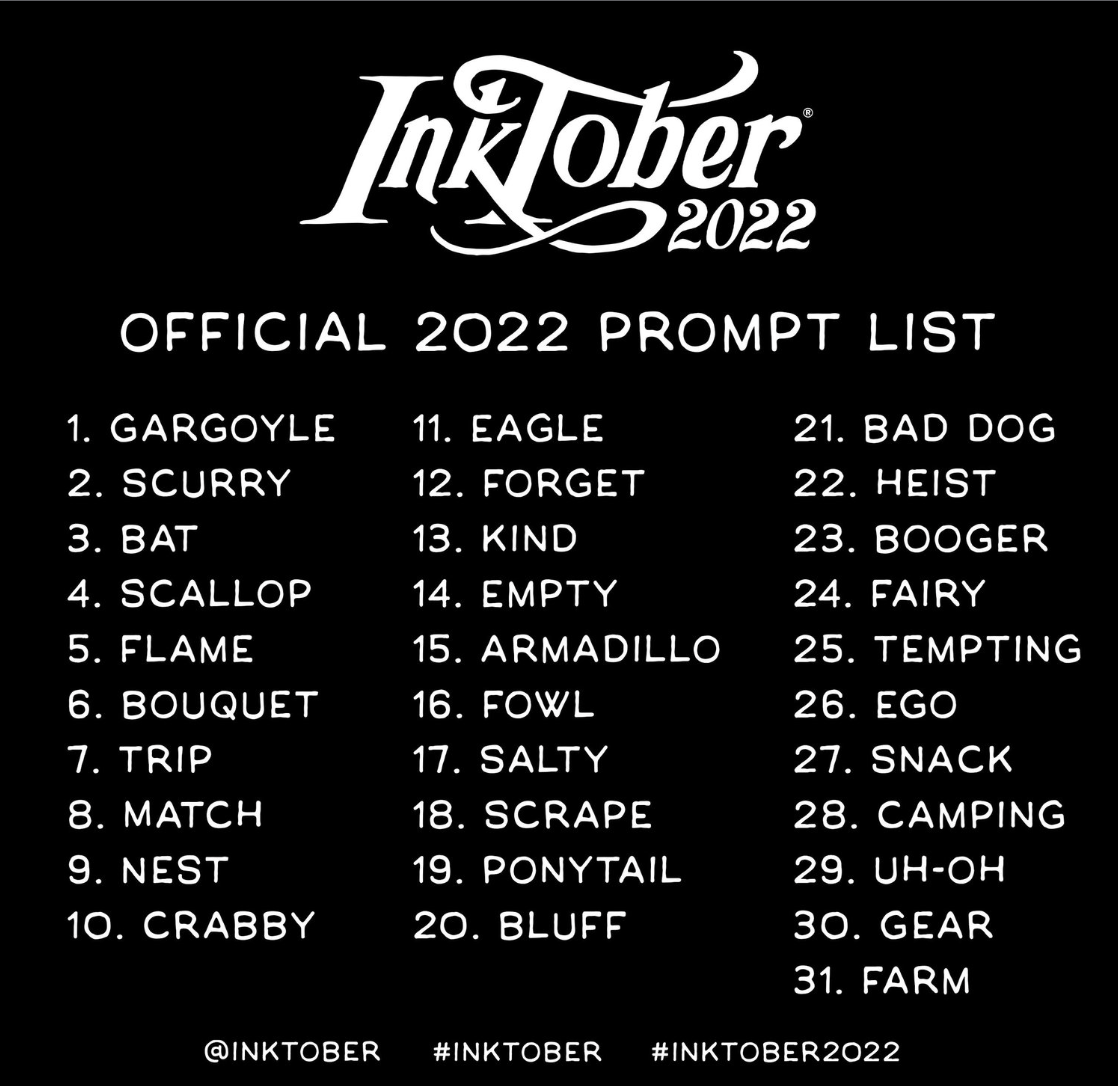 inktober 2022 Blank Meme Template