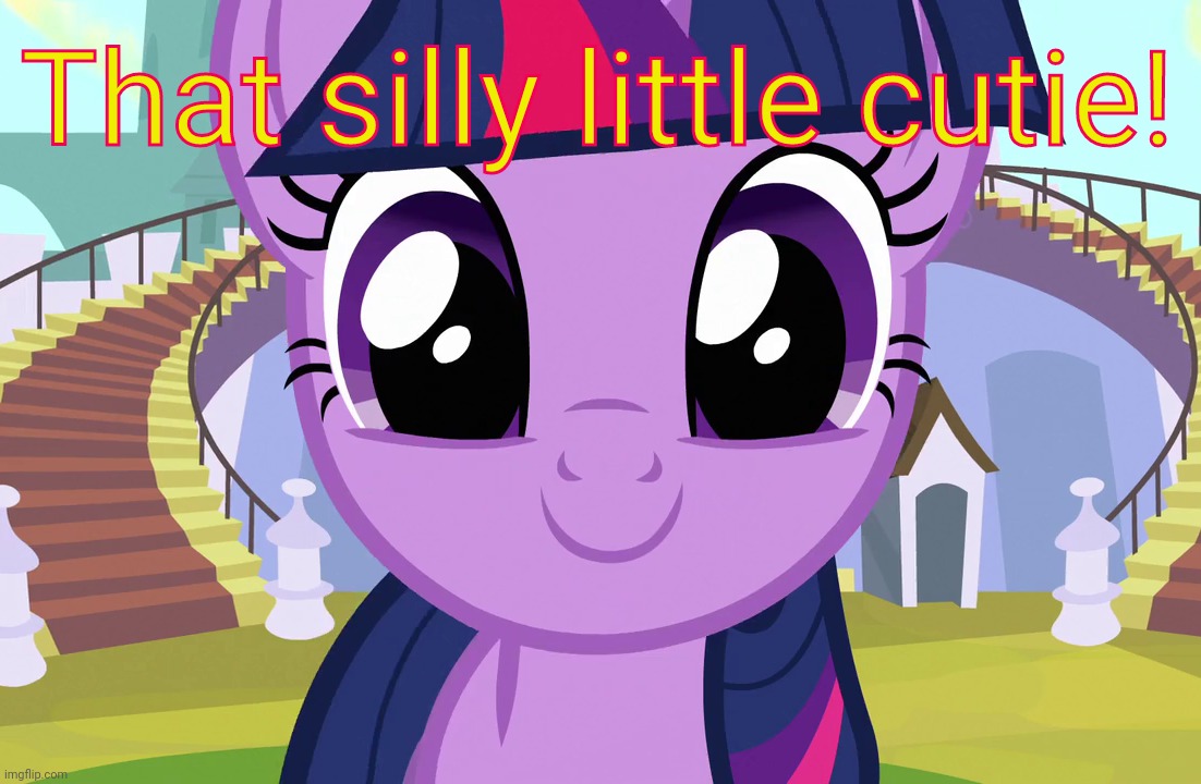 Cute Twilight Sparkle (MLP) | That silly little cutie! | image tagged in cute twilight sparkle mlp | made w/ Imgflip meme maker