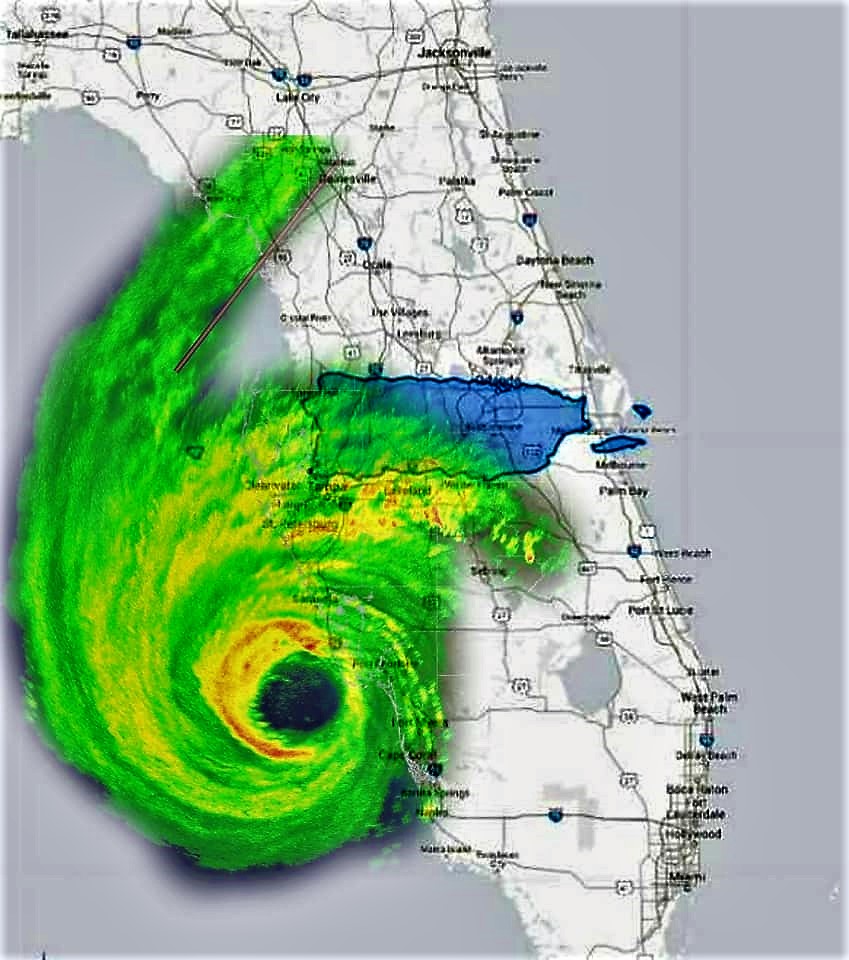 Hurricane Ian slams Florida Blank Meme Template