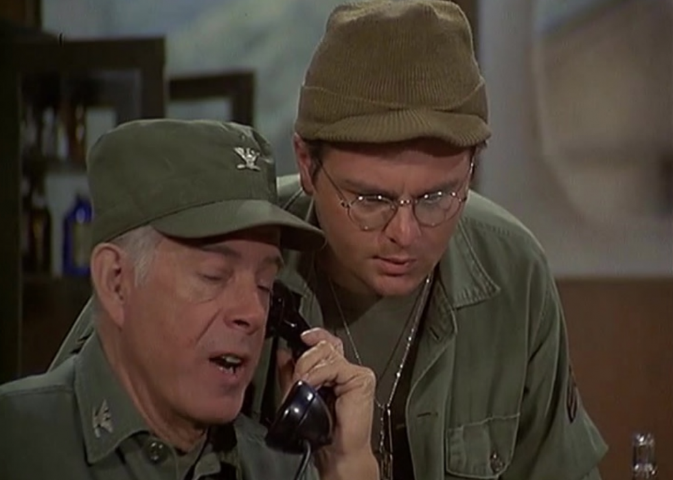 Colonel Potter On The Phone Blank Meme Template