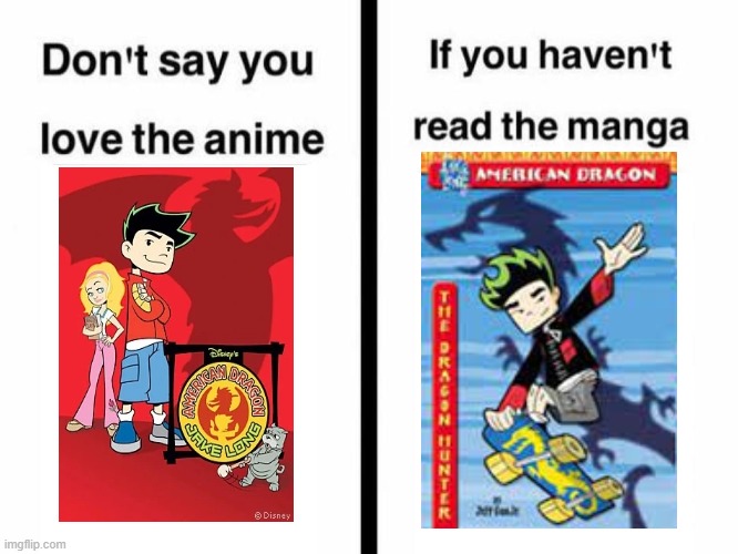 American Dragon Anime vs Manga - Imgflip