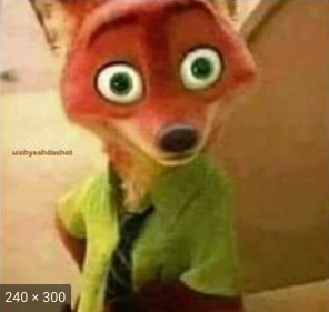 Nick wilde face Blank Meme Template