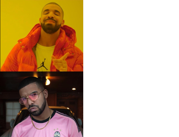 High Quality Drake what what Blank Meme Template