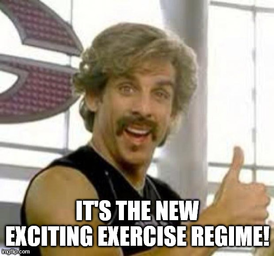 Globo Gym | IT'S THE NEW EXCITING EXERCISE REGIME! | image tagged in globo gym | made w/ Imgflip meme maker