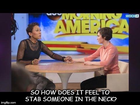 SO HOW DOES IT FEEL TO STAB SOMEONE IN THE NECK? | made w/ Imgflip meme maker