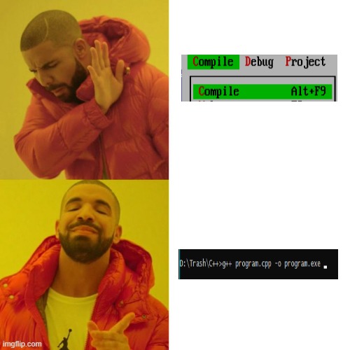 Your programmer instinct wanting to do simple things other way around | image tagged in drake blank | made w/ Imgflip meme maker