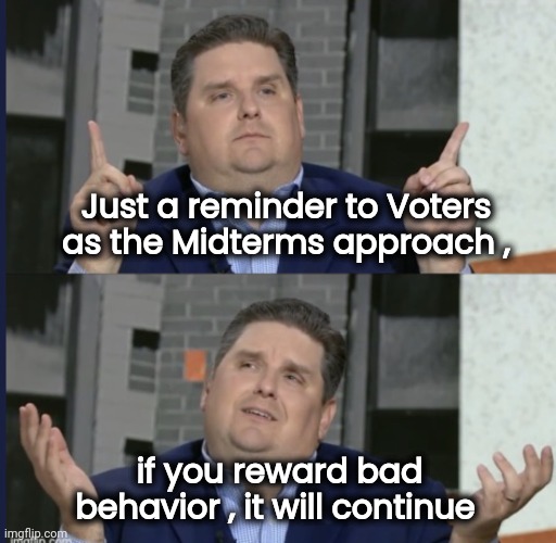 No one did a good job this year | Just a reminder to Voters as the Midterms approach , if you reward bad behavior , it will continue | image tagged in windhorst 2 panel,politicians suck,government corruption,inflation,too damn high,you're fired | made w/ Imgflip meme maker