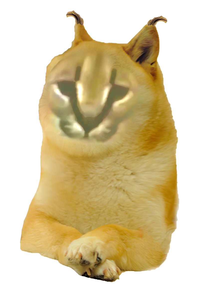 High Quality Doge Floppa V1 Blank Meme Template