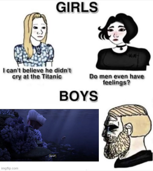 Coral? | image tagged in do men even have feelings | made w/ Imgflip meme maker