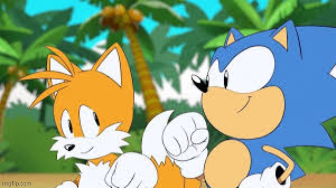 what are sonic and tails saying | made w/ Imgflip meme maker