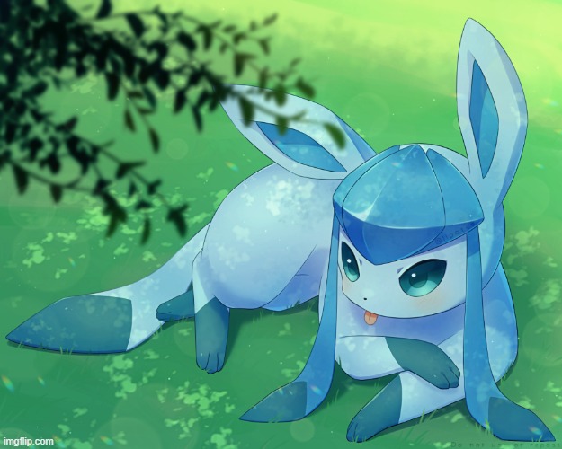 guys I caught Frost in the wild | image tagged in glaceon | made w/ Imgflip meme maker