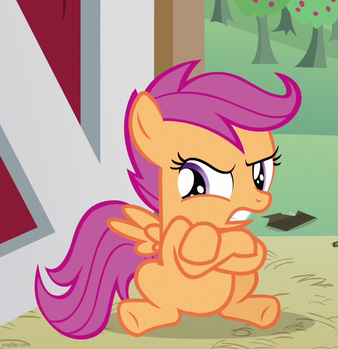 Angry Scootaloo (MLP) | image tagged in angry scootaloo mlp | made w/ Imgflip meme maker