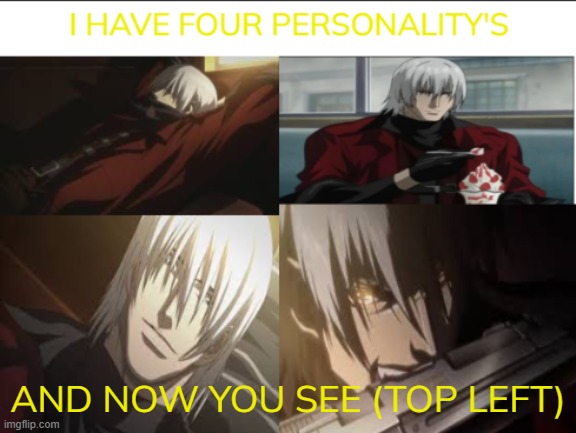 four brave personality's | AND NOW YOU SEE (TOP LEFT) | image tagged in four brave personality's | made w/ Imgflip meme maker