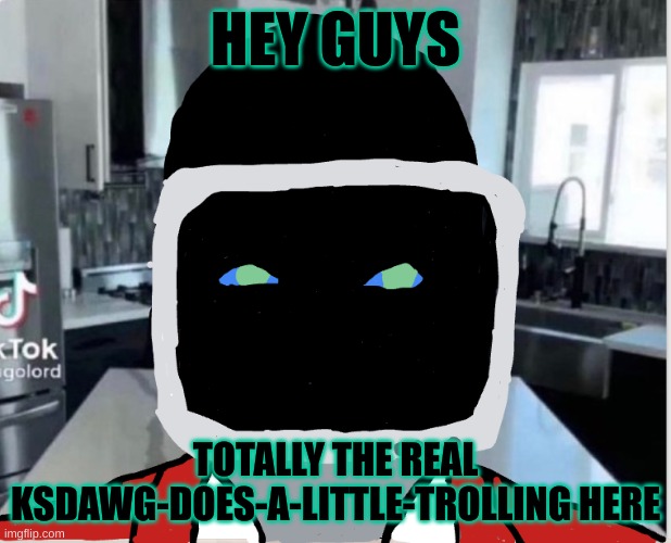 how are you mf's | HEY GUYS; TOTALLY THE REAL KSDAWG-DOES-A-LITTLE-TROLLING HERE | made w/ Imgflip meme maker